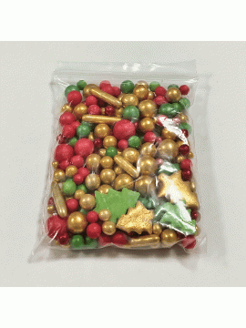 Dekorativne perle 50g novogodišnji mix